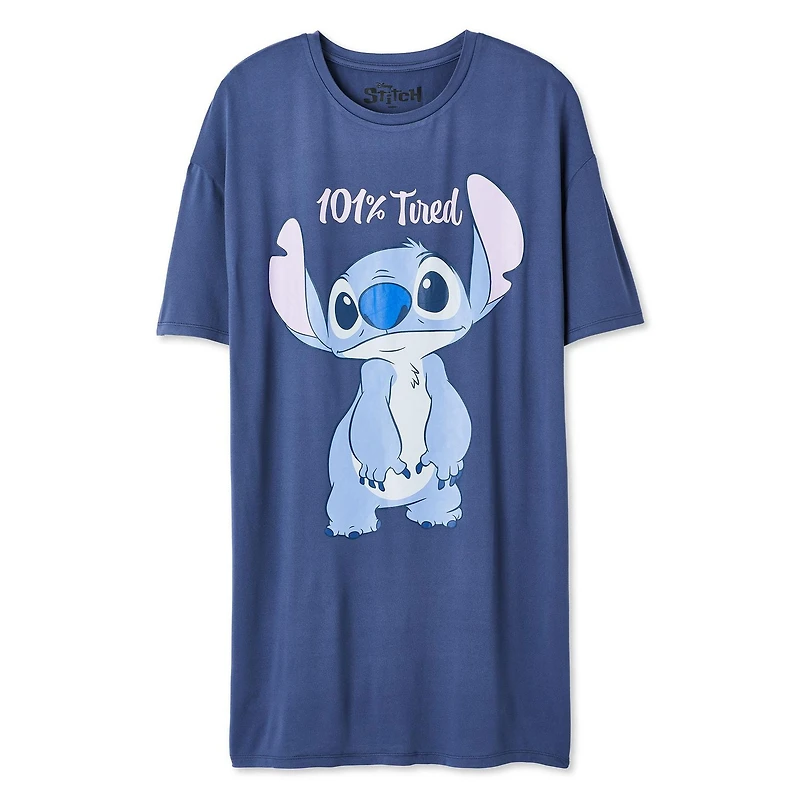 Chemise de nuit Stitch Disney pour femmes Tailles TP–TG