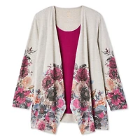 Cardigan trompe-l’œil Iyla Plus pour femmes