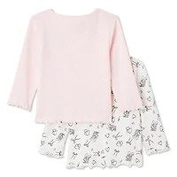 Lot de 2 hauts en tricot George pour bébés filles Tailles 0-24 mois