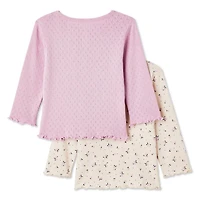 George Baby Girls' Knit Top 2-Pack