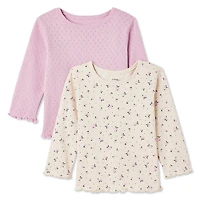 George Baby Girls' Knit Top 2-Pack