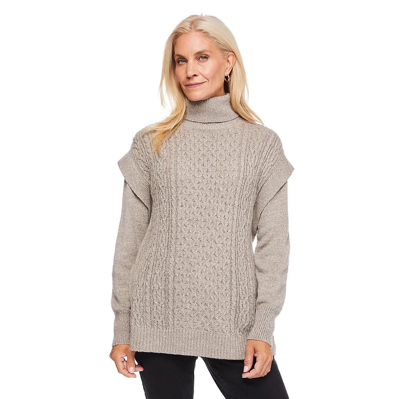Chandail en maille torsadée Iyla pour femmes Tailles P-TTG