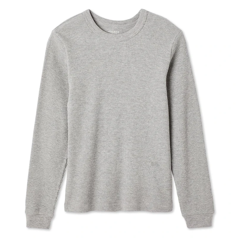 Athletic Works Boys' Thermal Top, Sizes XS-XL