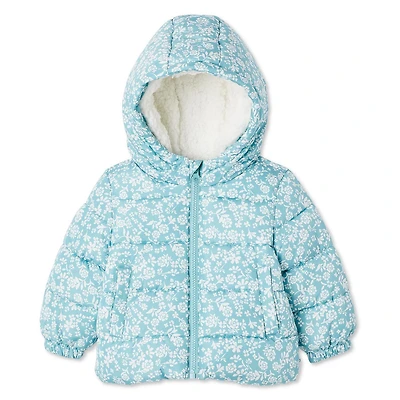 Doudoune à capuchon George pour bébés filles Tailles 6-24 mois