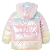 Doudoune à capuchon George pour petites filles Tailles 2T-5T