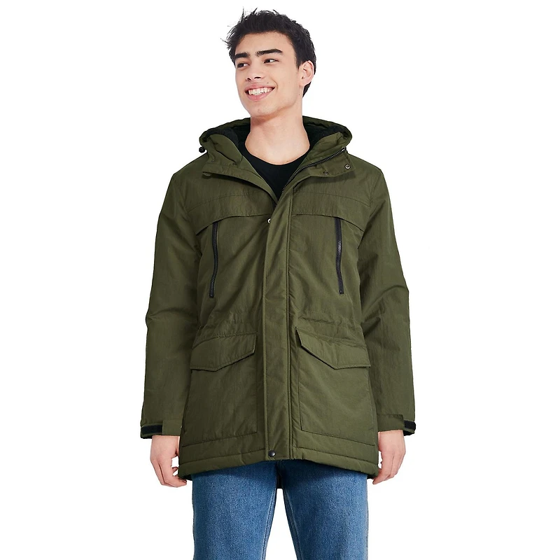 Parka à capuchon George pour hommes
