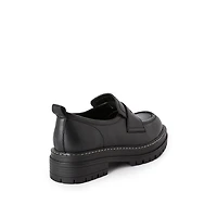 Time and Tru Women's Penny Loafers, Wide Width Sizes 6-10