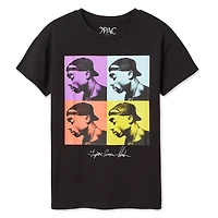 T-shirt à manches courtes Tupac pour filles