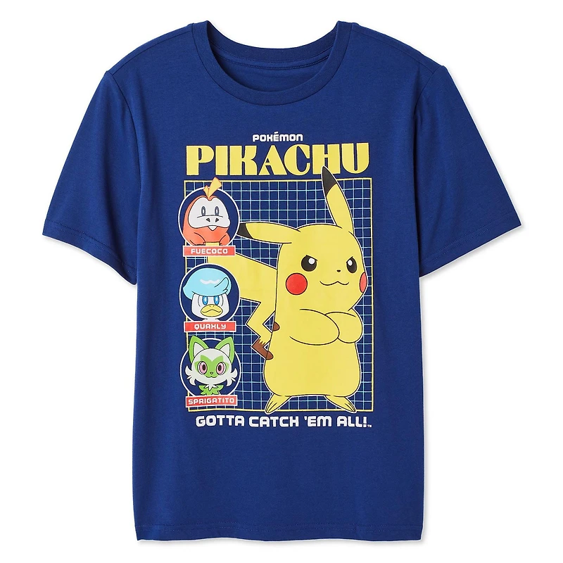Pokemon Boys' Pikachu Tee, Sizes XS-XL