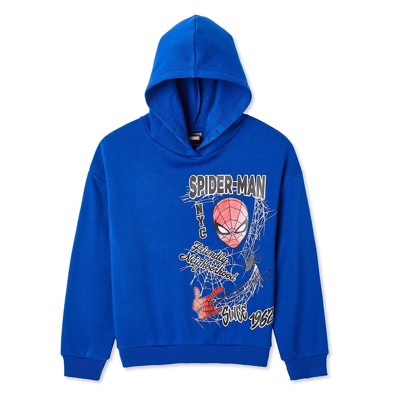 Marvel Boys' Spider-Man Fleece Hoodie, Sizes XS-XL