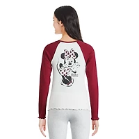 Disney Girls' Minnie Mouse Raglan Tee, Sizes XS-XL