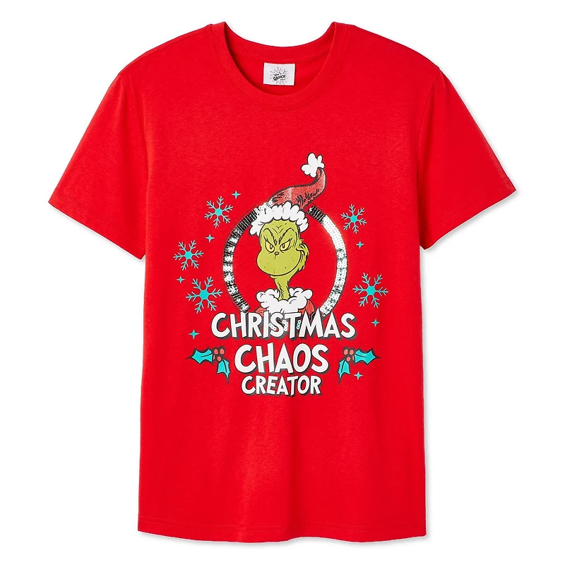 T-shirt à manches courtes Le Grinch pour femmes
