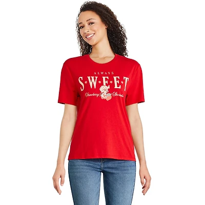 T-shirt à manches courtes Fraisinette pour femmes