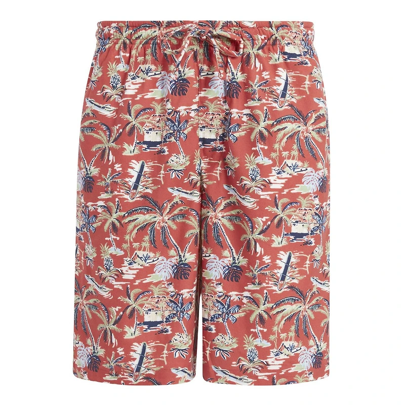 Chaps Men's Fleece Loungewear Sleep Shorts with Pockets