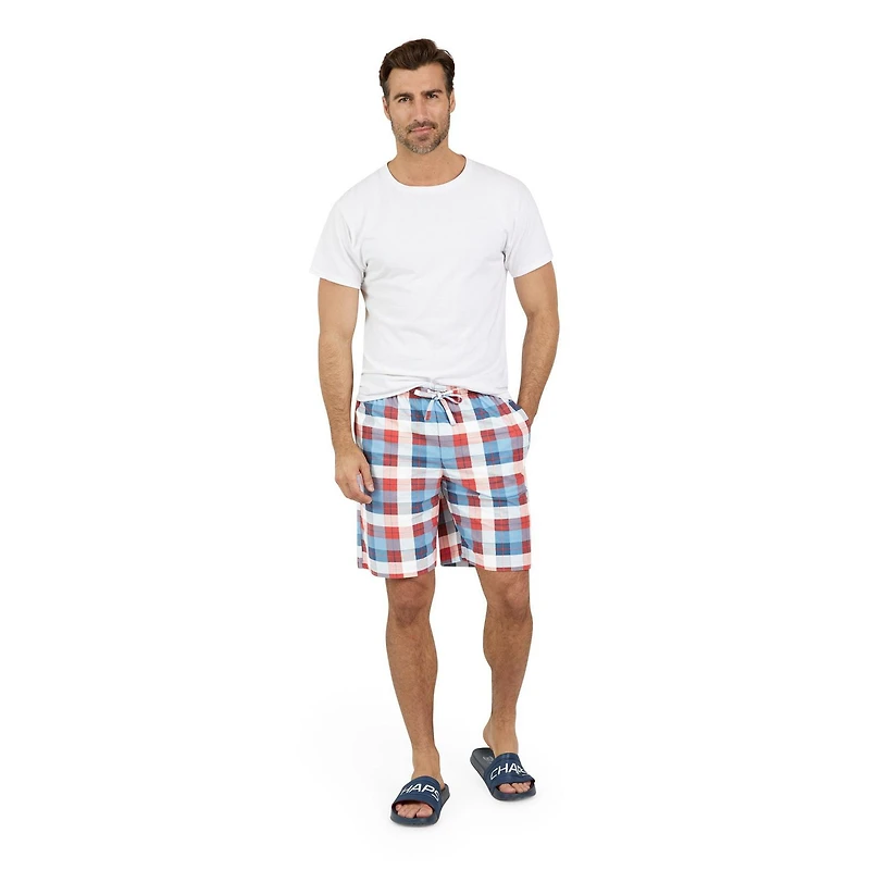 Chaps Men's Fleece Loungewear Sleep Shorts with Pockets