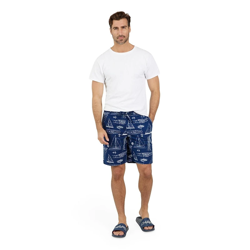 Chaps Men's Fleece Loungewear Sleep Shorts with Pockets