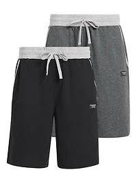 Chaps Men's 2-Pack Jersey Loungewear Sleep Shorts with Pockets