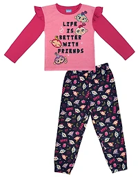 Fingerlings Girl's 2-Piece Long Sleeve Pajama Set