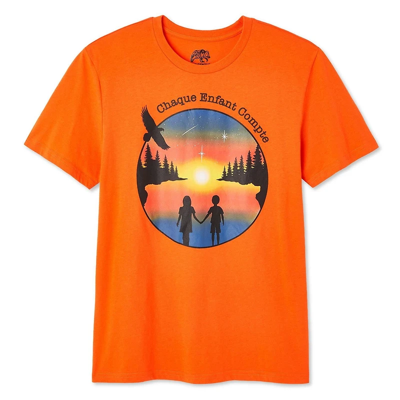 Indigenous Proud Adult Gender Inclusive Tee - French, Sizes S-2XL