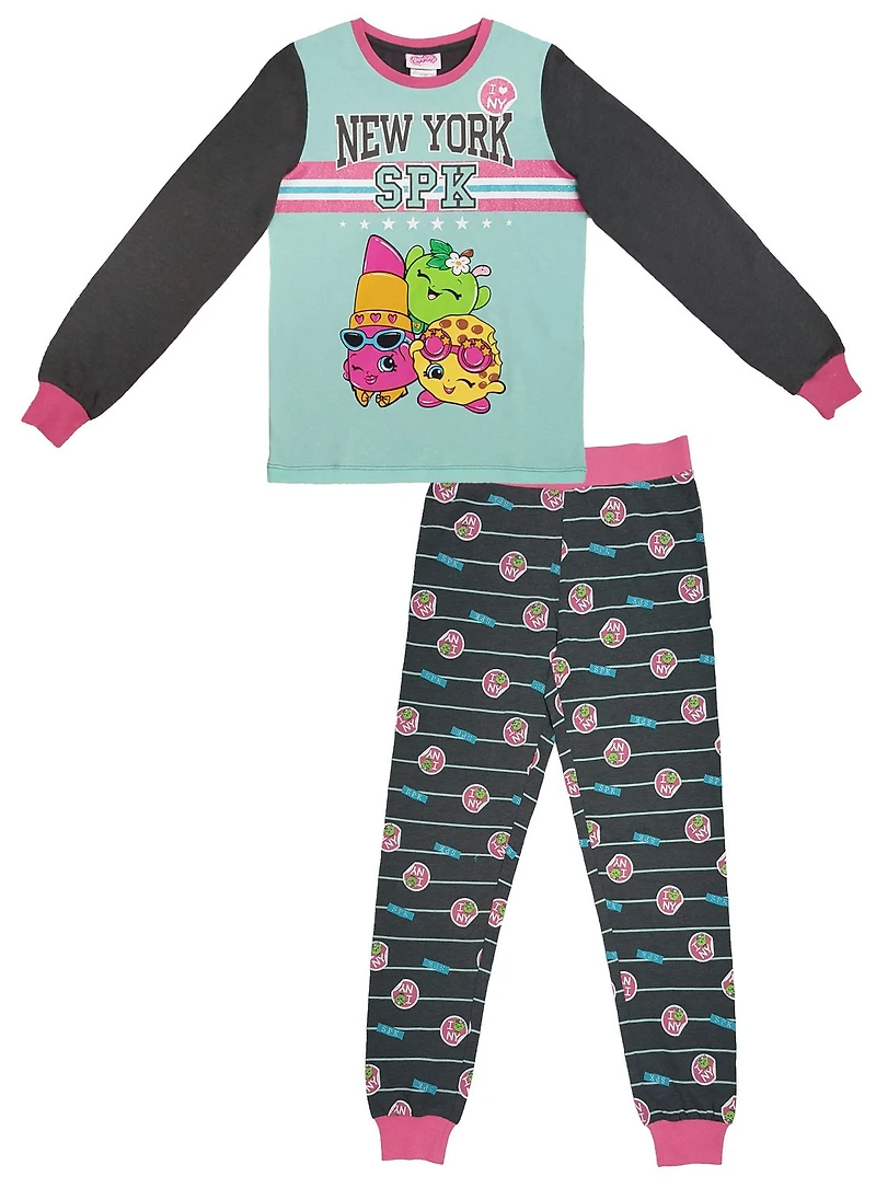 Shopkins Ensemble de pyjama 2 pièces à manches longues pour fille