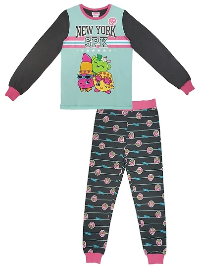 Shopkins Ensemble de pyjama 2 pièces à manches longues pour fille