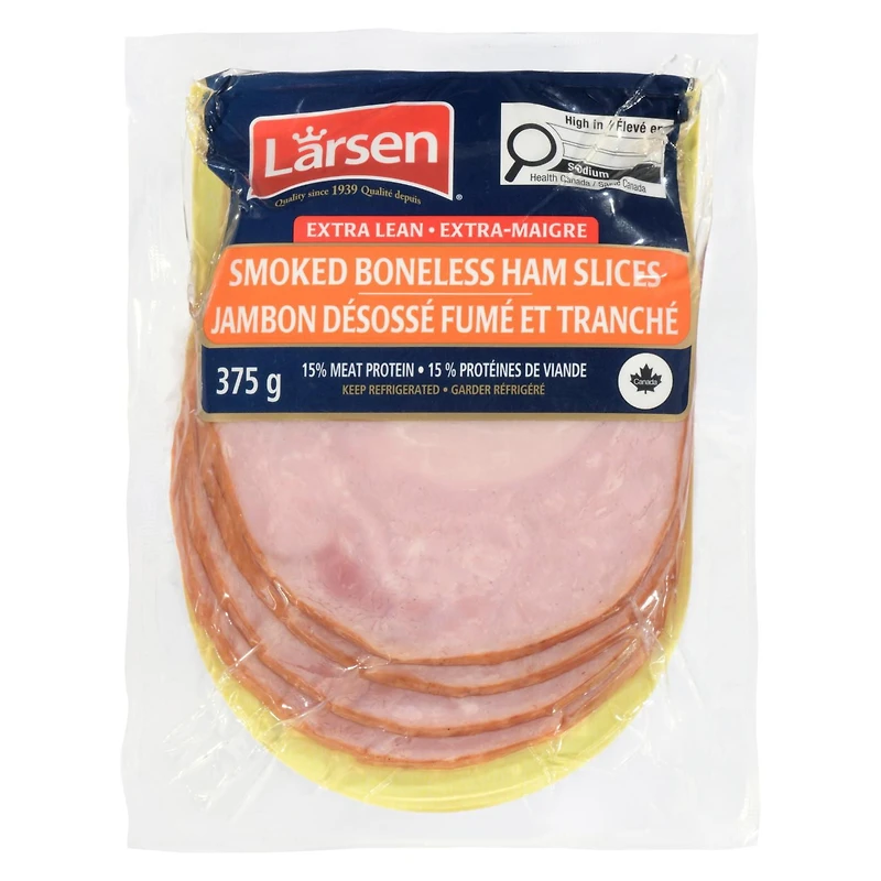 Jambon fumé désossé extra-maigre en tranches Larsen 375 g