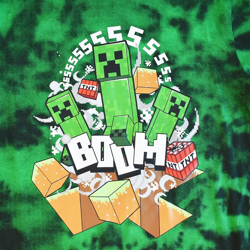 T-shirt à manches longues Minecraft Boom pour garçon