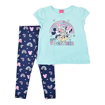 Disney Minnie Mouse ensemble legging pour filles