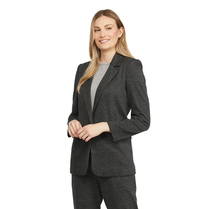 Mexx blazer à carreaux en tricot jacquard pour femme