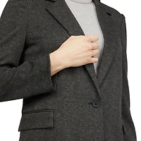 Mexx blazer à carreaux en tricot jacquard pour femme