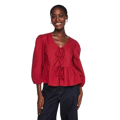 George Women's Tie Front Top