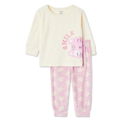 George Baby Girls' Pajama 2-Piece Set