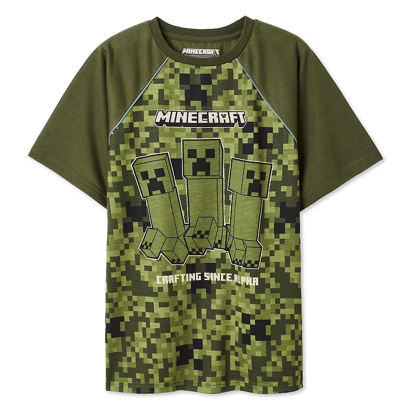 Minecraft Boys' Short Sleeve Tee, Sizes XS-XL