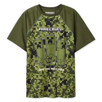 Minecraft Boys' Short Sleeve Tee, Sizes XS-XL