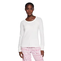 T-shirt de nuit en tricot gaufré George pour femmes Tailles TP–TTG