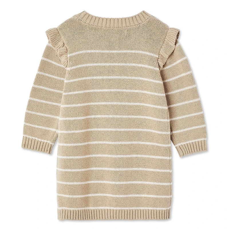 George Baby Girls' Stripe Sweater Dress, Sizes 0-24 months