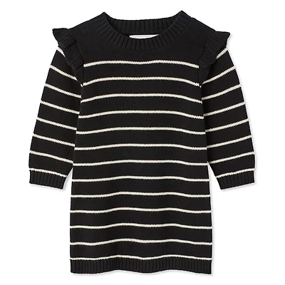 George Baby Girls' Stripe Sweater Dress, Sizes 0-24 months