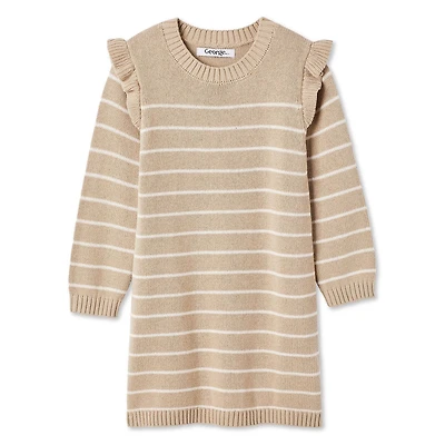 George Toddler Girls' Stripe Sweater Dress, Sizes 2T-5T