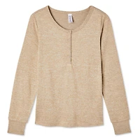 Haut henley à manches longues George pour femmes