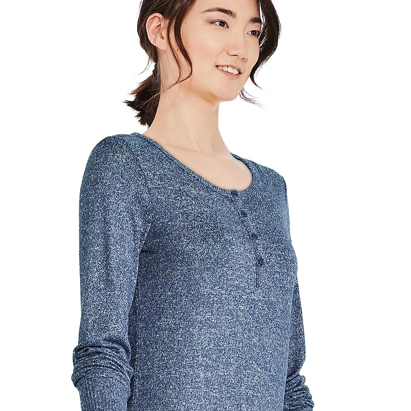 George Women's Long Sleeve Henley Top