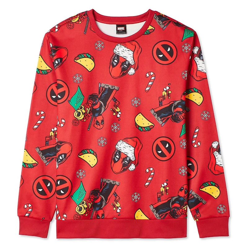 Marvel Men's Deadpool Holiday Popover, Sizes S-XL