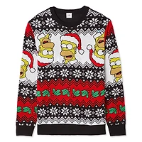 The Simpsons Men's Light Up Holiday Popover