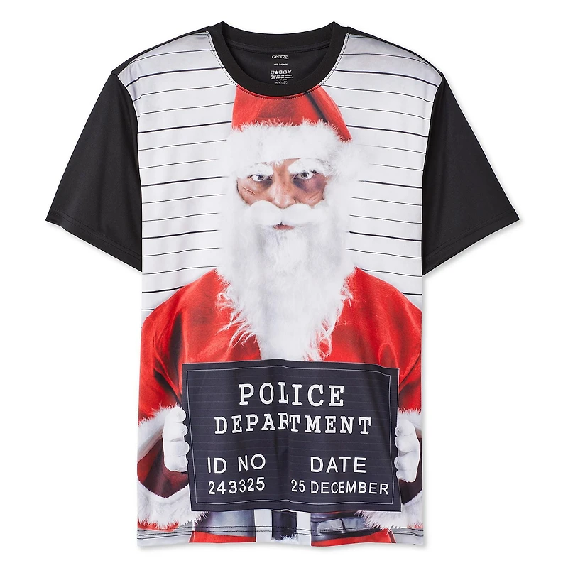 George Men's Holiday Tee, Sizes S-2XL