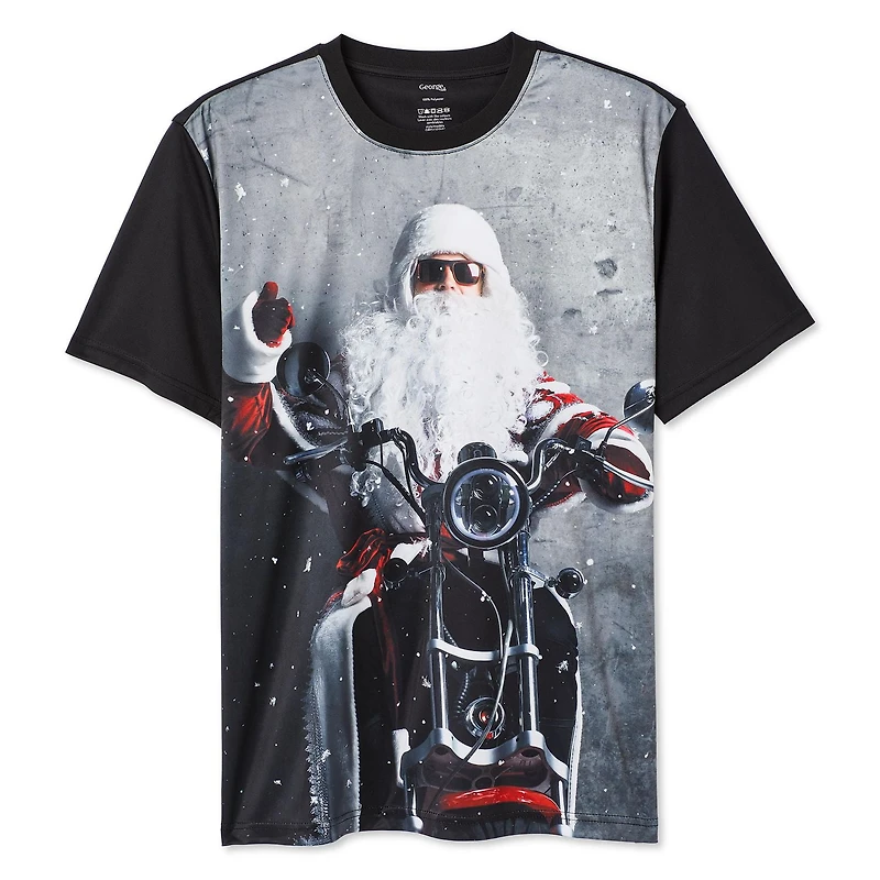 George Men's Holiday Tee, Sizes S-2XL