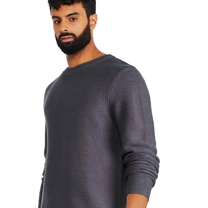 George Men's Textured Crew Neckline Popover