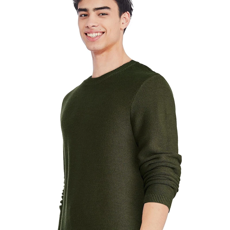 George Men's Textured Crew Neckline Popover