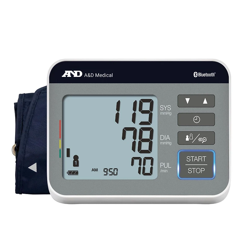 A&D Medical Precision Check Bluetooth Upper Arm Blood Pressure Monitor, UA-810BLECN