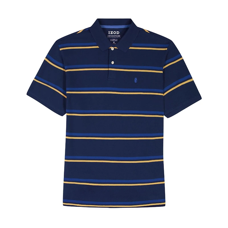 IZOD PIQUE POLO STRIPE, S-XXL