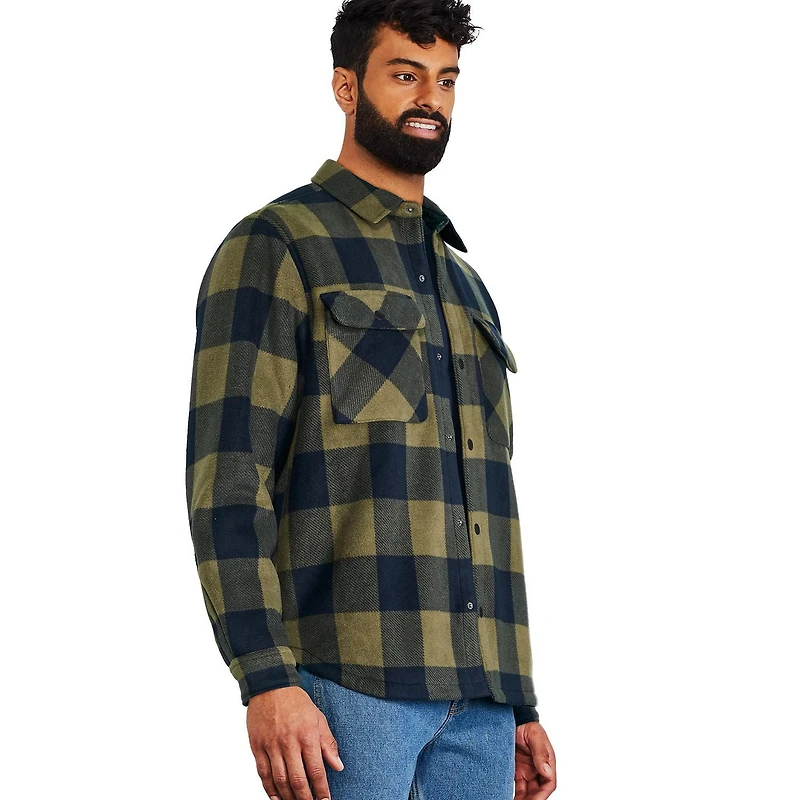 Surchemise en molleton teddy George pour hommes Tailles P-2XL