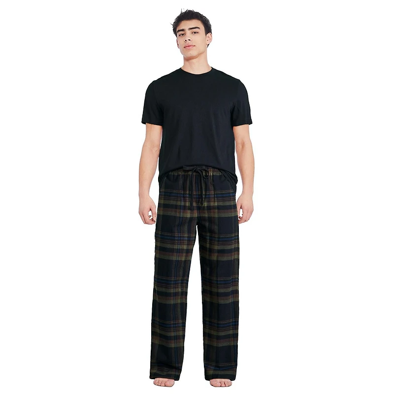 Pantalon de pyjama en flanelle George pour hommes Tailles P-2XL